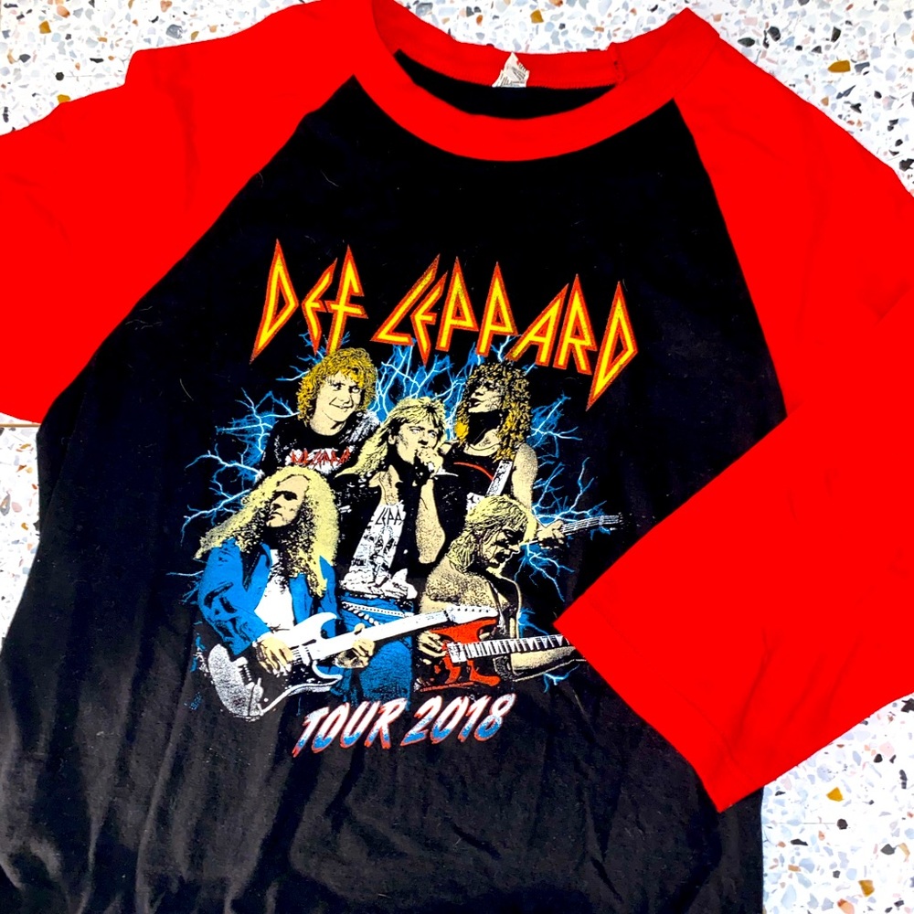 Def Leppard Concert Baseball T-shirt